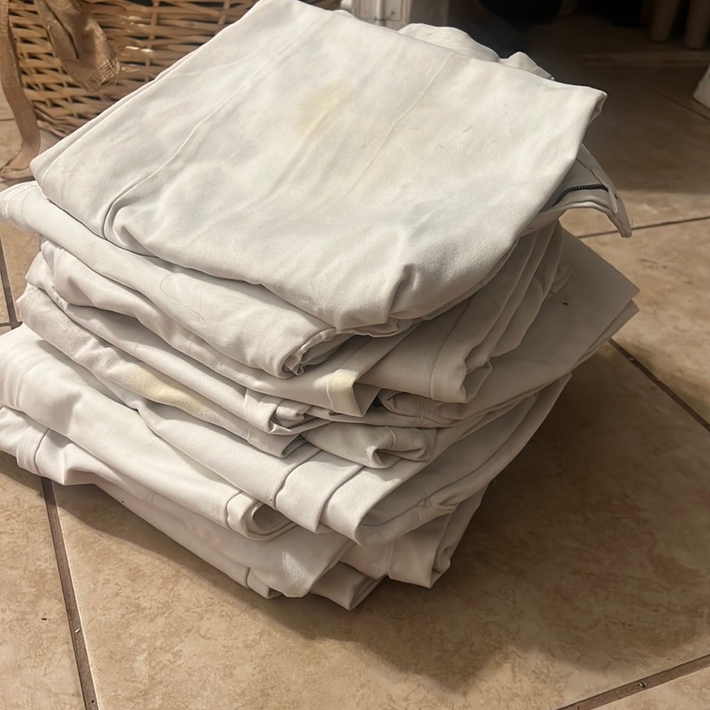 In n out white pants.